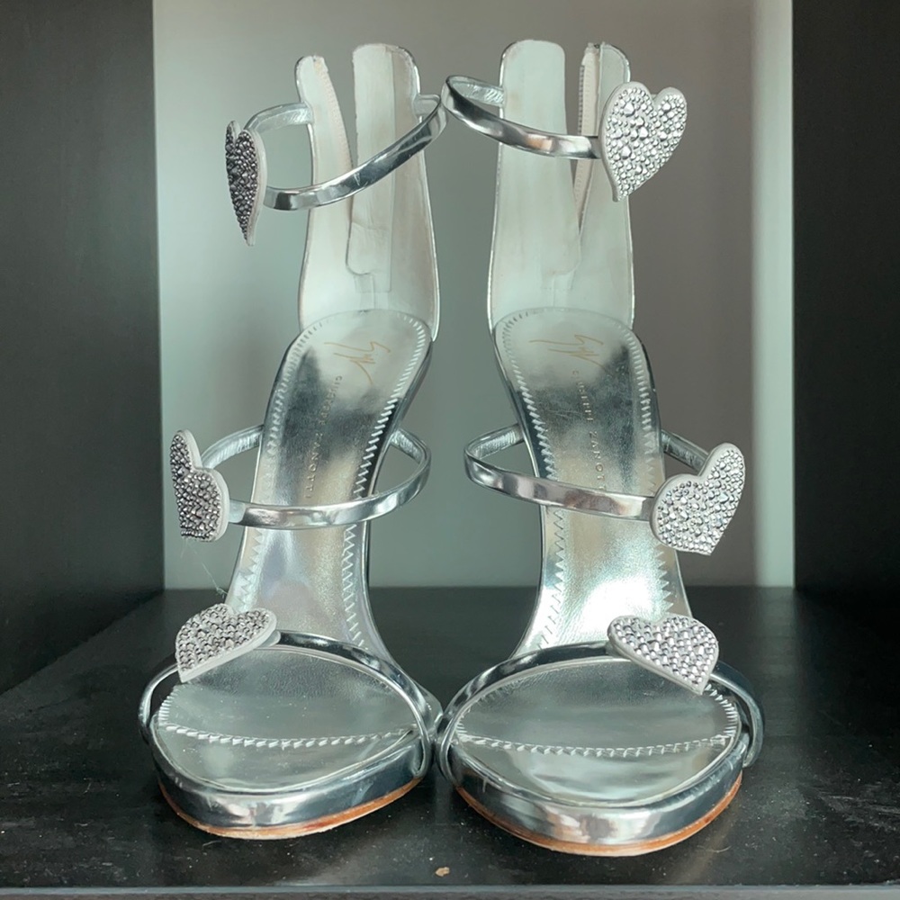 Giuseppe silver sandal size 39.5